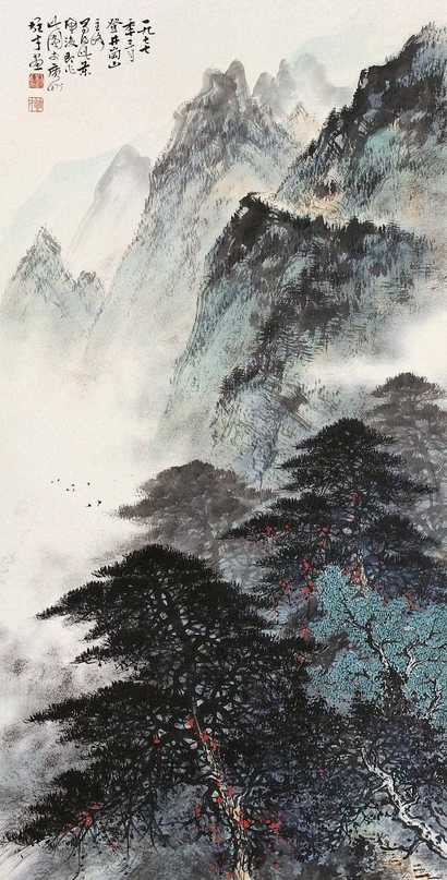 黎雄才 井岗山写景 立轴